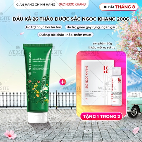 Dầu xả 26 loại thảo dược Sắc Ngọc Khang 200g