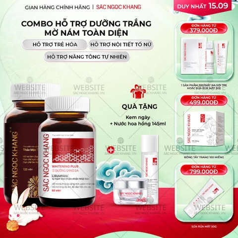 Combo Hỗ Trợ Mờ Nám - Dưỡng Trắng Cao Cấp Sắc Ngọc Khang