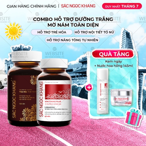 Combo Hỗ Trợ Mờ Nám - Dưỡng Trắng Cao Cấp Sắc Ngọc Khang