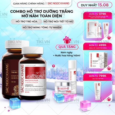 Combo Hỗ Trợ Mờ Nám - Dưỡng Trắng Cao Cấp Sắc Ngọc Khang