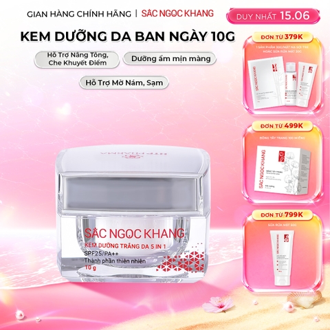 Kem Dưỡng Trắng Da Ban Ngày 5 in 1 - Sắc Ngọc Khang 10g