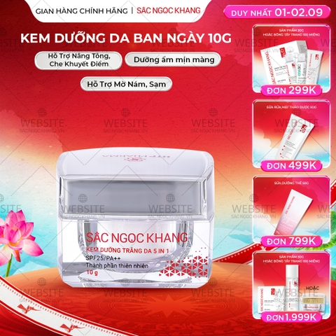 Kem Dưỡng Trắng Da Ban Ngày 5 in 1 SẮC NGỌC KHANG 10g