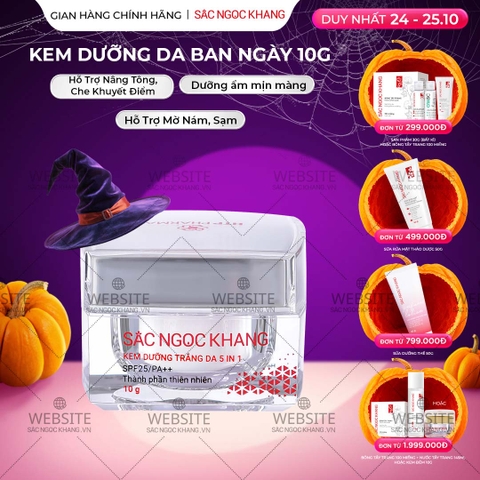 Kem Dưỡng Trắng Da Ban Ngày 5 in 1 SẮC NGỌC KHANG 10g