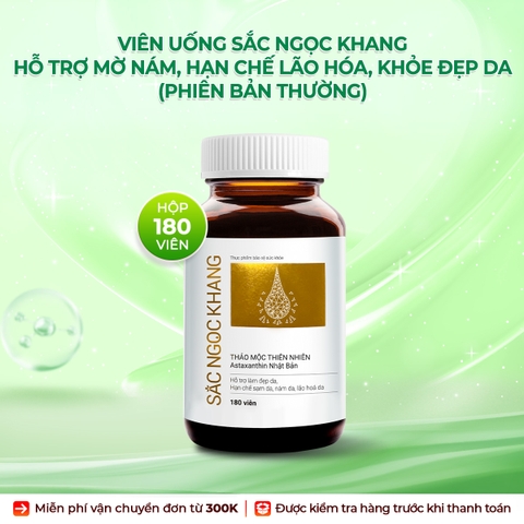 Viên Uống Vi Tảo Lục Sắc Ngọc Khang Mờ Nám, Đẹp Da, Hạn Chế Lão Hóa 180v