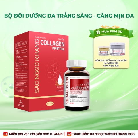 Combo Cao Cấp Dưỡng Da Căng Mịn - Trắng Sáng Sắc Ngọc Khang