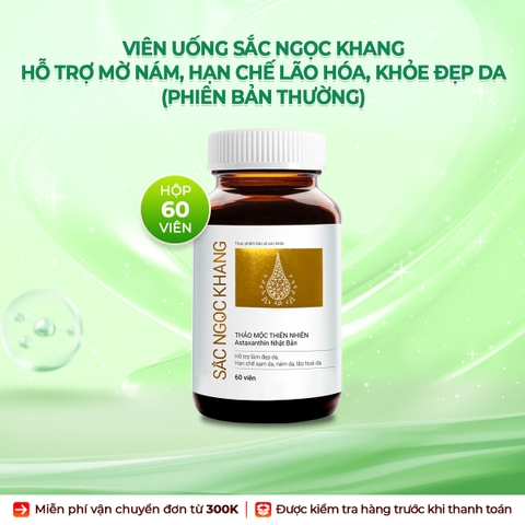 Viên Uống Vi Tảo Lục Sắc Ngọc Khang Mờ Nám, Đẹp Da, Hạn Chế Lão Hóa 60v