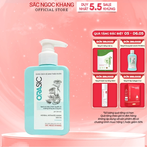 Dung Dịch Vệ Sinh Thảo Dược Orasic (Herbal Intimate Wash) 200ml