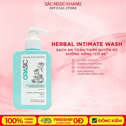 Dung Dịch Vệ Sinh Thảo Dược Orasic (Herbal Intimate Wash) 200ml