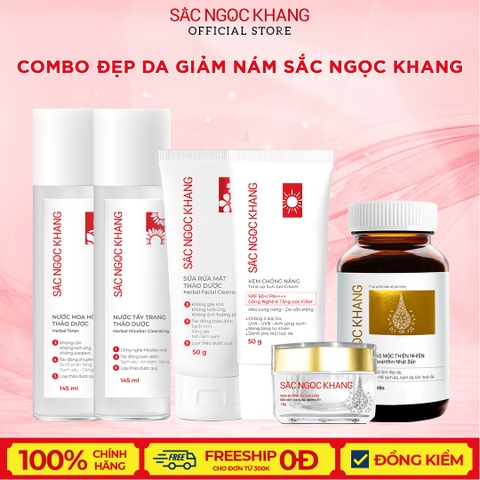 Combo NTT TD 145ml + NHH TD 145ml + SRM TD 50g + Kem đêm SNK 10g + KCN SNK 50g + VTL 60v