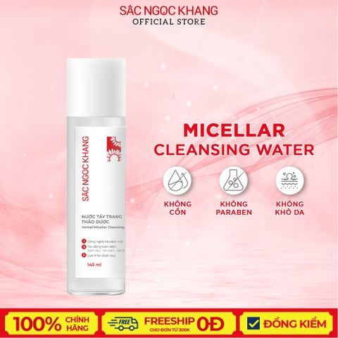 Nước tẩy trang thảo dược Sắc Ngọc Khang 145ml (Micellar Cleansing Water)