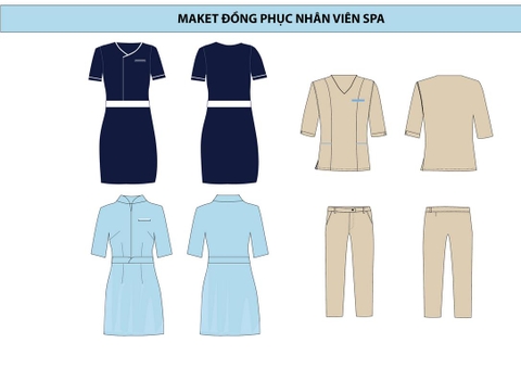 Mẫu đồng phục khách sạn 06 - Dành cho nhân viên Spa