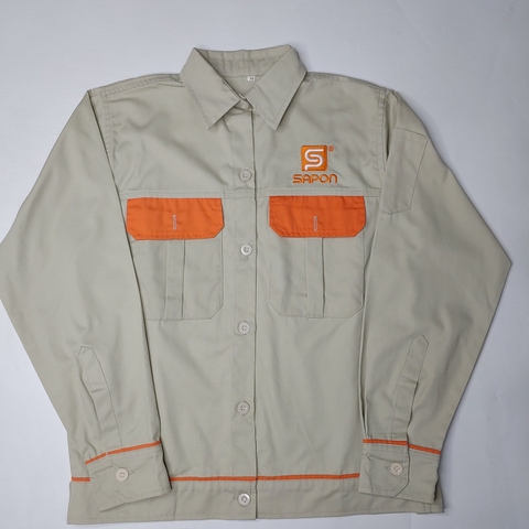 Mẫu áo bảo hộ lao động Sapon