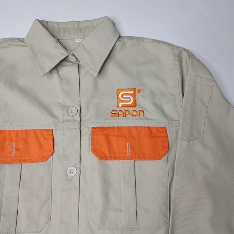 Mẫu áo bảo hộ lao động Sapon