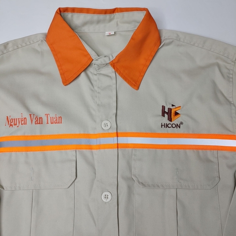 Mẫu áo bảo hộ lao động Hicon