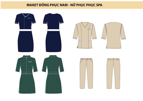 Mẫu đồng phục khách sạn 06 - Dành cho nhân viên Spa