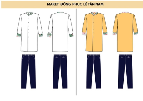 Mẫu đồng phục khách sạn 05 – Dành cho lễ tân nam và nữ