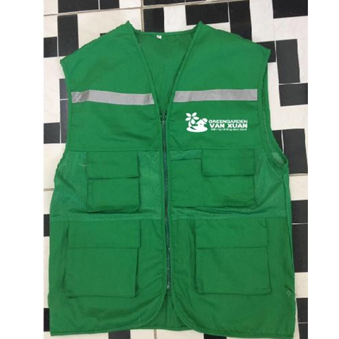 Mẫu áo gile phản quang Vân Xuân