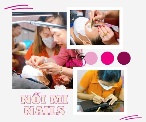 Dạy nghề nối mi + Nail tặng ngay khóa học makeup cá nhân