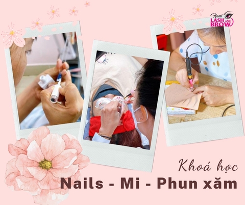Học Nail chuyên nghiệp để biết xử lý cọ khi dính bột Clear