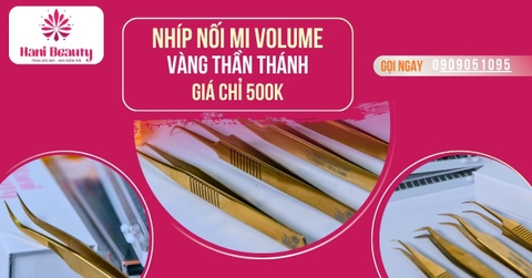 Nhíp Nối Mi Volume Vàng Thần Thánh - Giá Chỉ 500K
