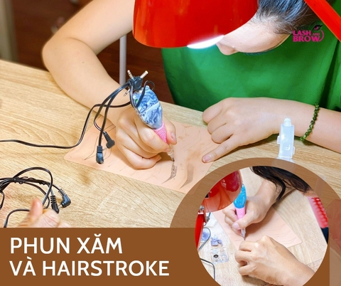 Phun chân mày tản bột có giá 2.700k, đến ngay Hani Beauty