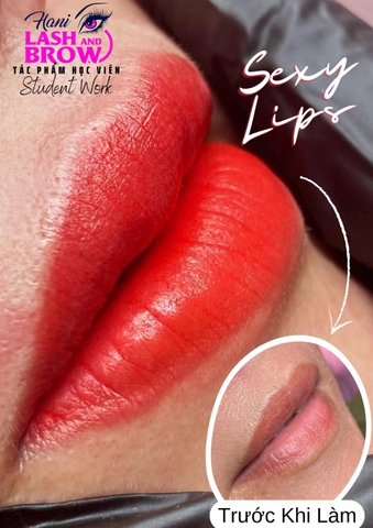 Phun môi màu đỏ cam mấy ngày hết sưng, uống thuốc gì?