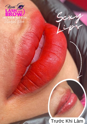 Phun môi màu hồng cam ngâm nước cho nhanh bong được không?