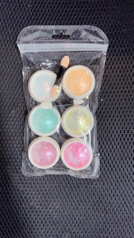 Set Bột Tráng Gương Màu Sáng 6 Màu