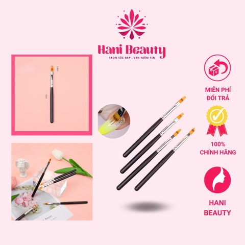 Cọ ombre dẹt đầu cán nhựa đen