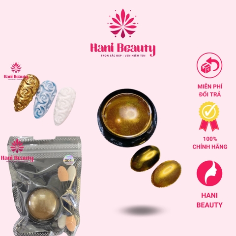 Tráng gương nail màu vàng bạc siêu sáng