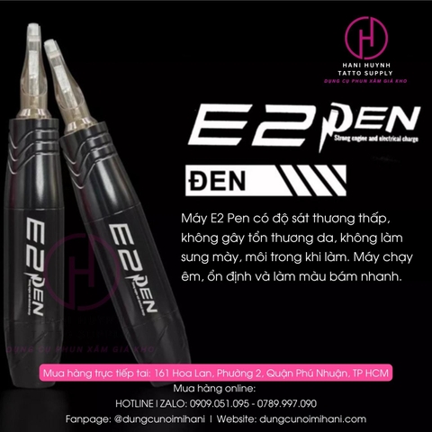 Máy Phun Xăm Pen E2 Siêu Êm Cao Cấp