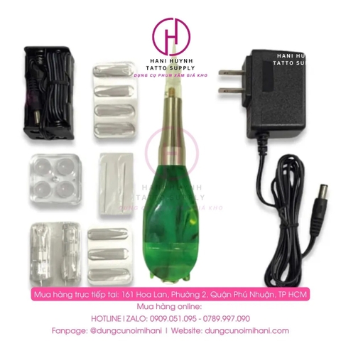 Máy Phun Xăm Tích Điện Chỉnh Kim & Số