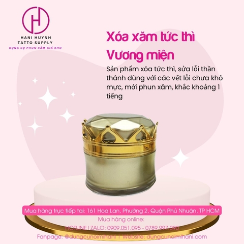 Xóa Xăm Tức Thì Vương Miện Loại Cao Cấp