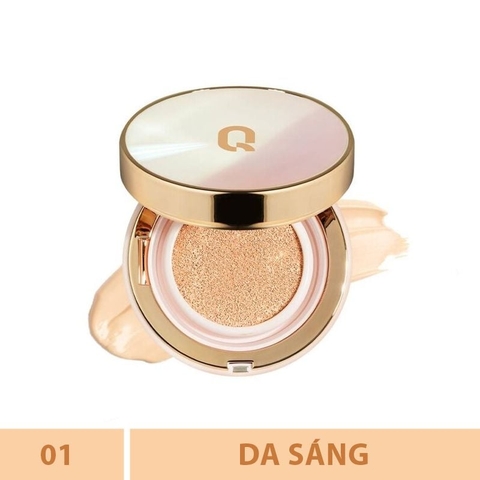 Phấn nước GLAMRR Q LONG WEAR DD CUSHION #01 Light Beige - SPF50+/PA+++ (1 lõi x 13g)