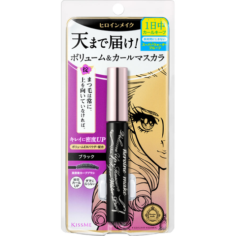 Mascara Kiss me Nâng Cong Và Dày Mi Vỏ Tím Màu 01 Đen Black 6g