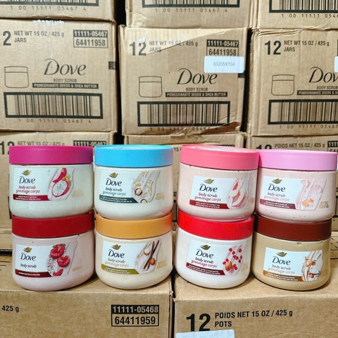 (Không vỏ) Tẩy da chết toàn thân Dove Mỹ (425gr)