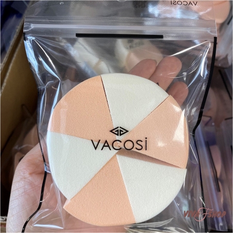 Mút Tán Kem Nền Vacosi Tam Giác Wedge Sponge 6 miếng - 4 miếng