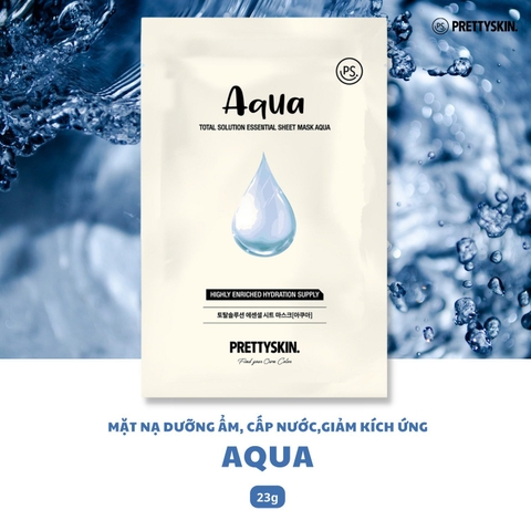 Miếng mặt nạ Pretty Skin Aqua Total Solution Essential Sheet Mask 23g