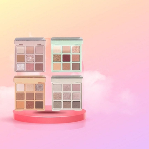 Bảng phấn mắt 9 ô màu GoGo Tales Secret garden eyeshadow palette chống trôi hàng nội địa Trung - 13g