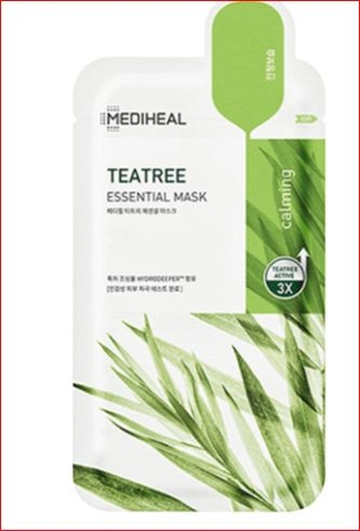 Mặt Nạ Mediheal Essential Tinh Chất Trà Xanh Làm Dịu Da Giảm Mụn Teatree Mask 24ml