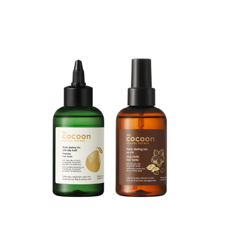 Combo Cocoon Dưỡng tóc bưởi 140ml + Serum Sachi 70ml