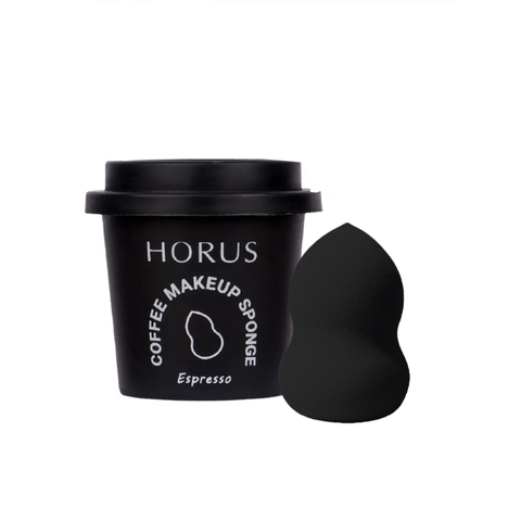 Mút Trang Điểm Horus Coffee Makeup Sponge - ESPRESSO Màu đen hình hồ lô