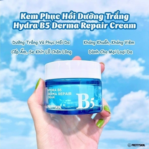 Kem dưỡng phục hồi PrettySkin Hydra B5 Derma Repair Cream 52ml