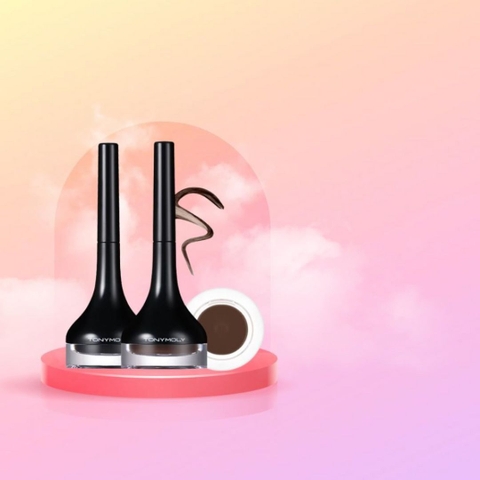 Kẻ mắt dạng gel Tony Moly Backstage Eyeliner Gel tonymoly 2 màu nâu/đen không lem trôi chính hãng 4g