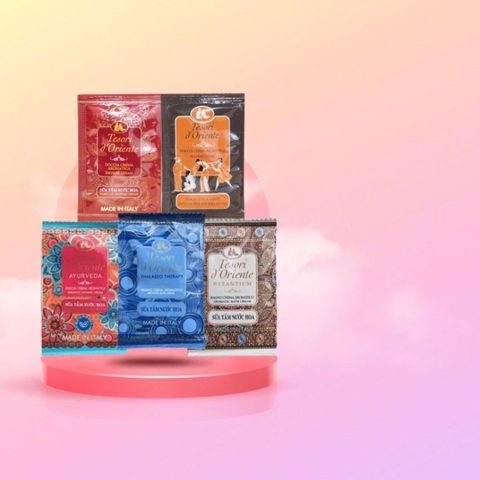 Sữa tắm gói Tesori d’Oriente minisize 9ml - sữa tắm nước hoa cao cấp dạng gói Tesori d'Oriente