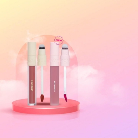 Son kem Lemonade thuần chay mịn lì 2 đầu Lemonade Perfect Couple lip màu Love Edition 2 - 3.5g