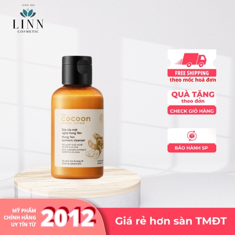 Sữa rửa mặt Cocoon Hưng Yên Turmeric Cleanser chiết xuất từ nghệ Hưng Yên 140ml - 310ml