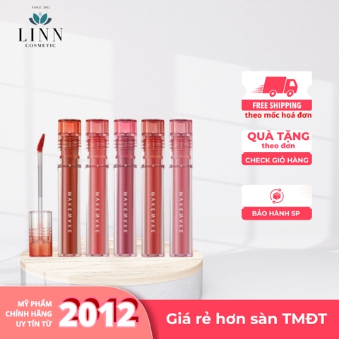 Son tint lì Wakemake Water Blurring Fixing Tint 3.8g - son kem lì không gây bết dính
