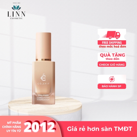 Kem nền Celefit Still Fixed Long Lasting Foundation N21 & N23 che phủ hoàn toàn khuyết điểm CÉLEFIT