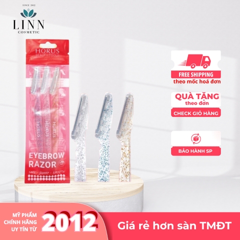 Dao cạo lông mày Horus Eyebrow Razor Pack of 3 ( set 3 cái) dễ dàng sử dụng